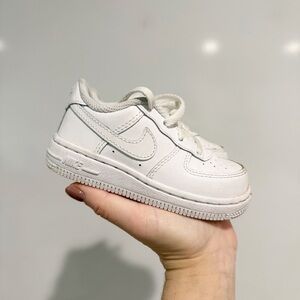 Nike Toddler Kids Air Force 1 White Sneakers